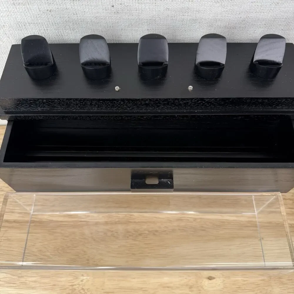 Black Coin Deck Display Case w/ Storage